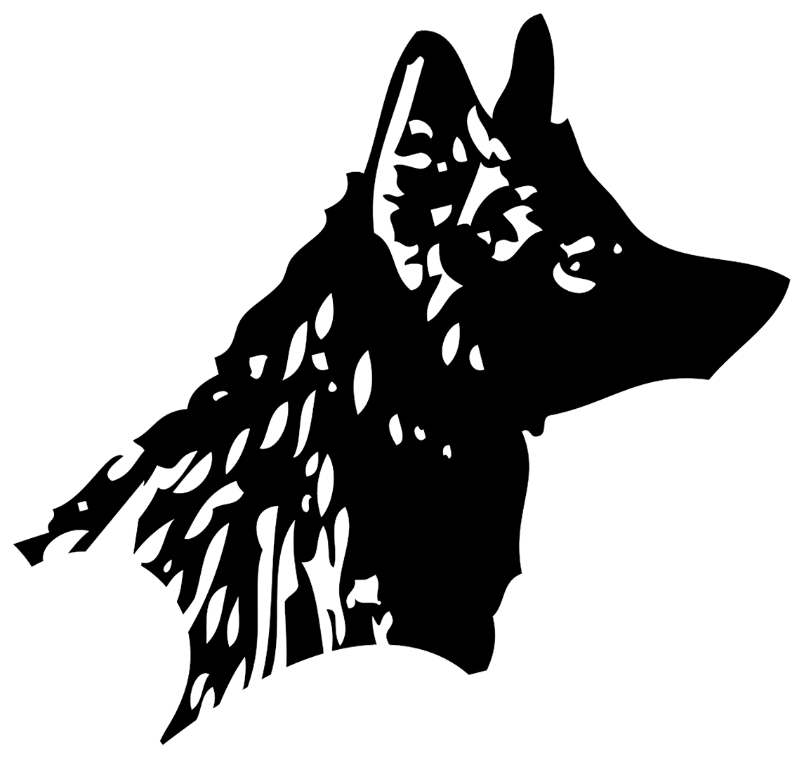 Prisciliana supporting dog emblem